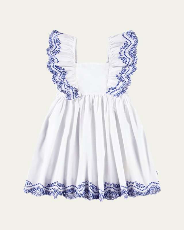 Girl's Clementine Ruffle Dress, Size 3T